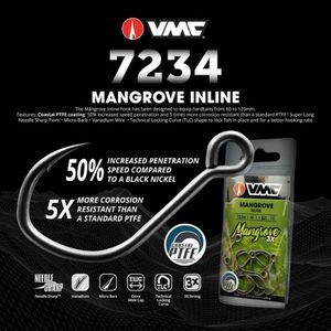 VMC Mangrove Inline Single Hooks.